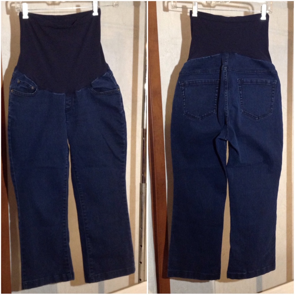 Women Size M American Star Maternity Cropped Jeans